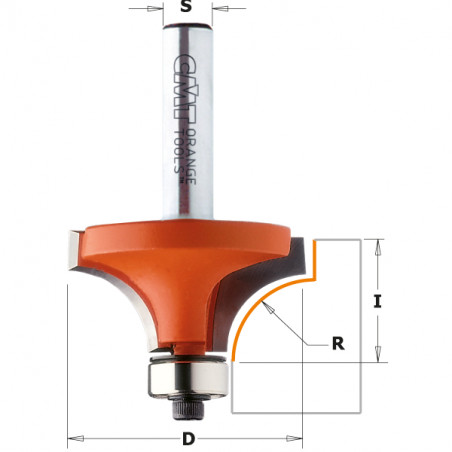 CMT Fresa a Mezzo Tondo Concavo R4,75